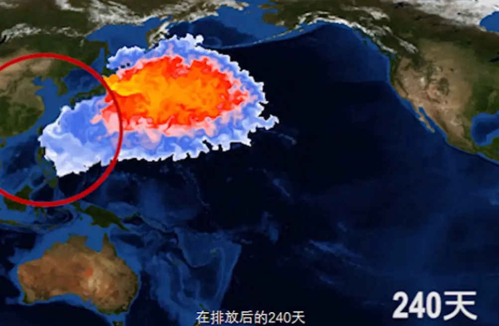 日本排放核污水模型_日本排抗核污水画面_日本核污水排放模拟